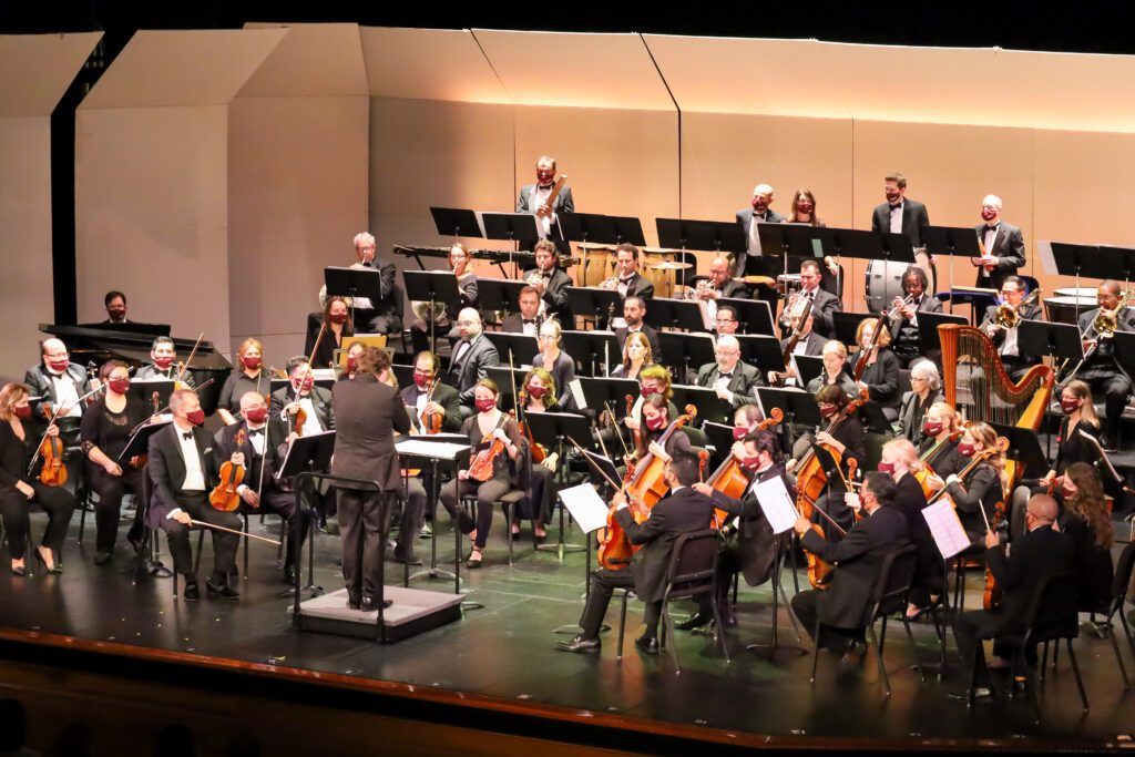 A Group of Musicians Playing in a Symphony