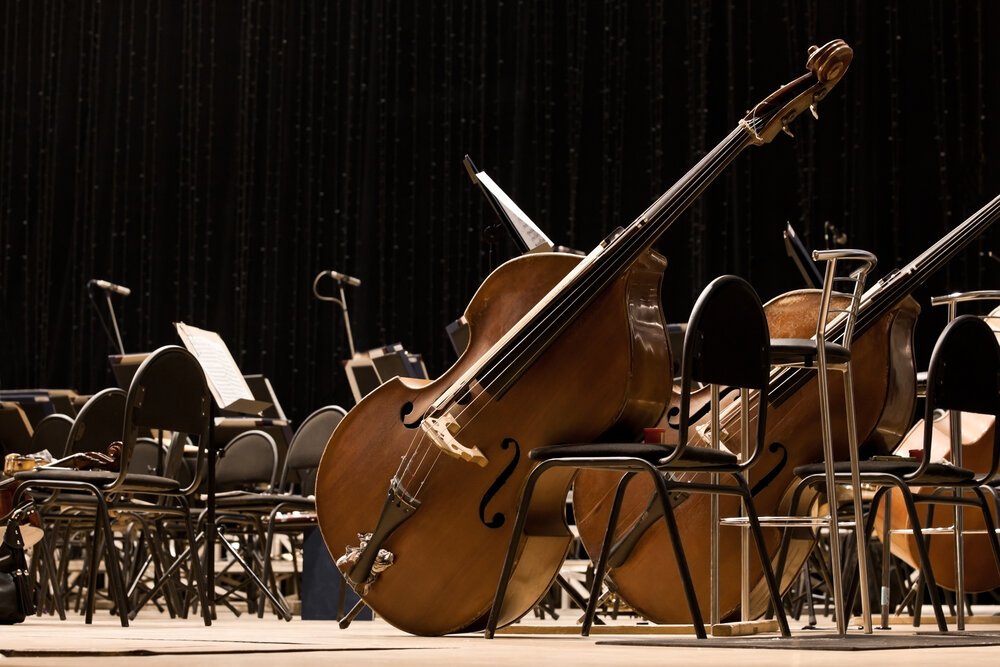 An Orchestra Image of Musical Instruments