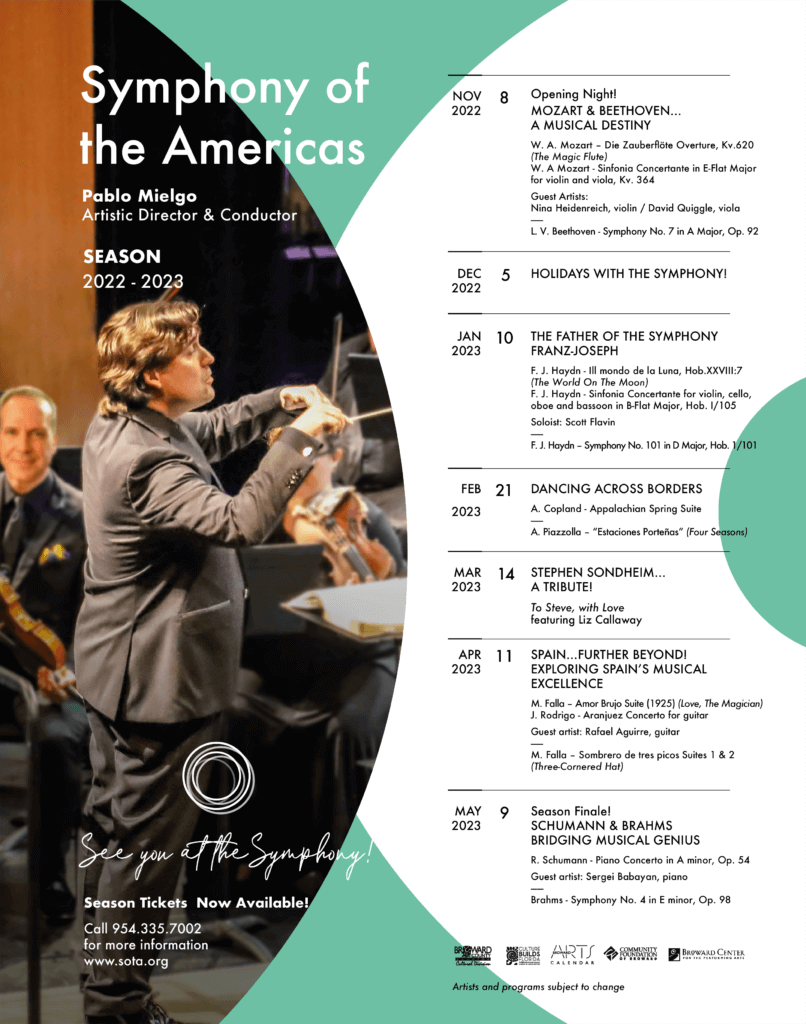 Symphony of Americas Event Poster List